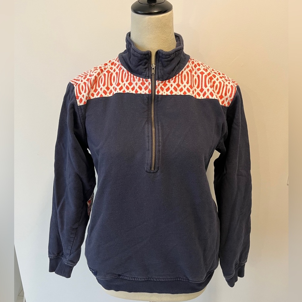 Women’s size XS simply southern dark blue pullover zip hoodie 100% cotton